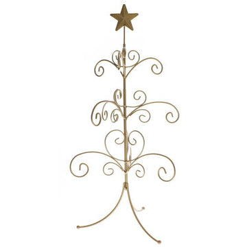 Gold Star Ornament Tree