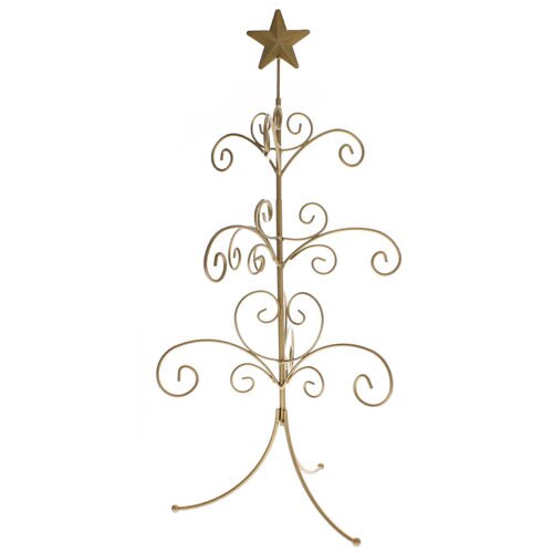 Gold Star Ornament Tree