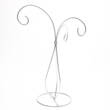 Silver Scroll 3 Arm Ornament Stand