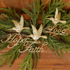 Gold Hummingbird Word Ornaments 3 Styles Christmas Place