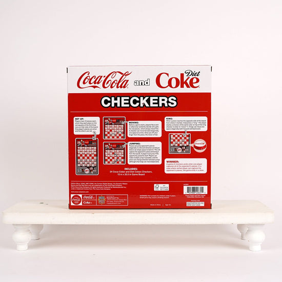 Coca Cola Authentic Collectible Checkers Set - Christmas Place