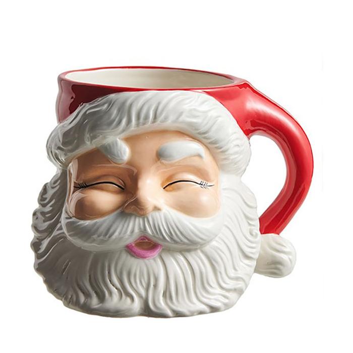 7.5in Red Santa Container - Christmas Place