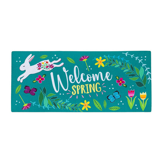 Welcome Spring Bunny Switch Mat