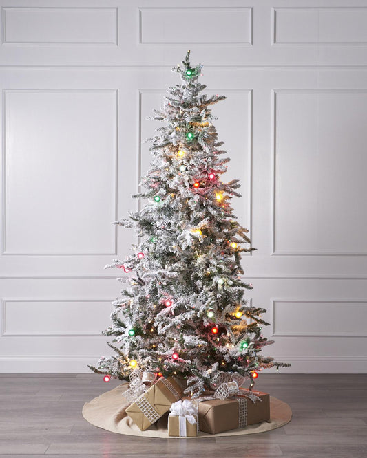 7.5ft Flocked Balsam Pine with G40 Lights