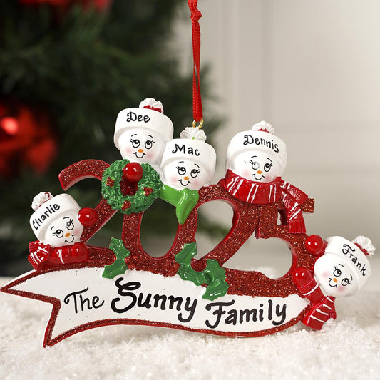 2025 Snowman Family Of 5