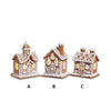 Lighted Brown Gingerbread House Ornament - Christmas Place