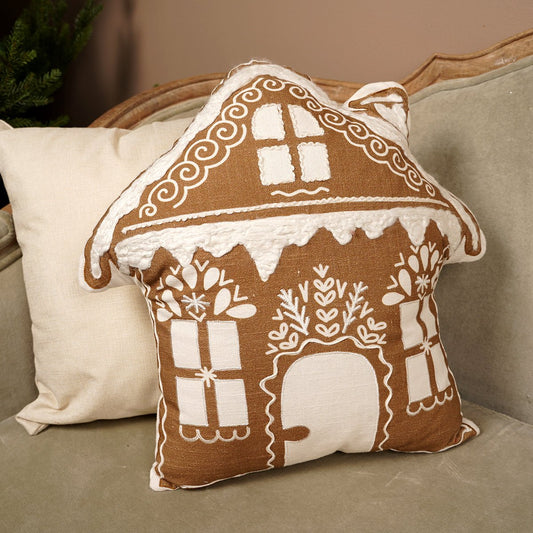 18in Gingerbread Pillow - Christmas Place