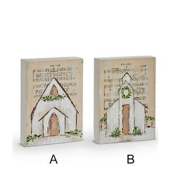 Music Sheet Church Block Sign