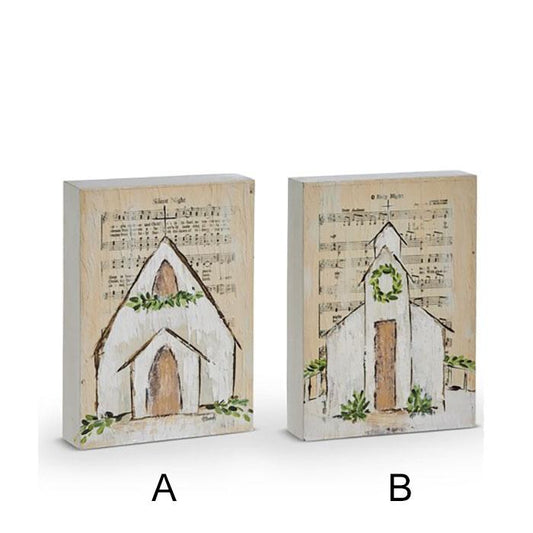 Music Sheet Church Block Sign