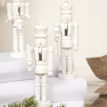 6in White Nutcracker Ornament