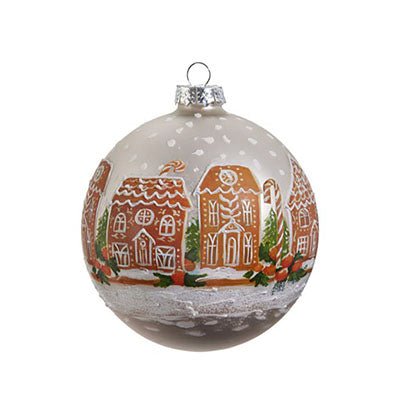 Gingerbread House Ball Ornament - Christmas Place