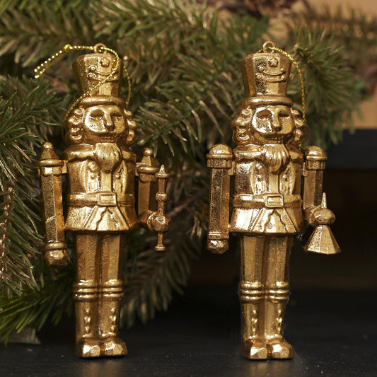 5in Gold Nutcracker Ornament