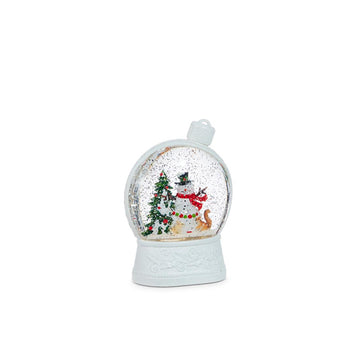 6.75In Snowman Lighted Water Ornament