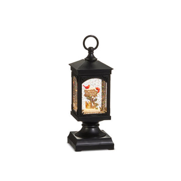 9.5In Cardinal On Sign Lighted Water Lantern