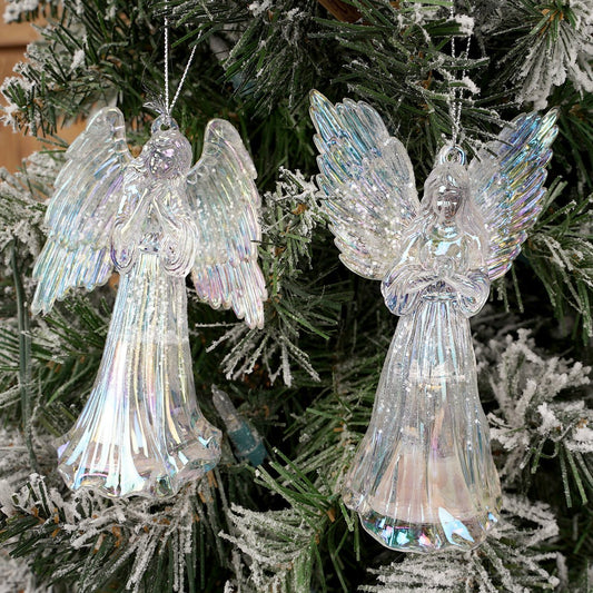 LED Acrylic Angel Christmas Ornaments - Christmas Place
