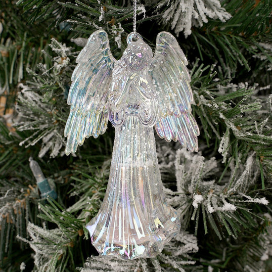 LED Acrylic Angel Christmas Ornaments Wings Downward - Christmas Place