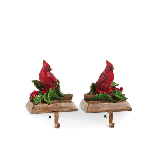 7In Cardinal Stocking Holder - Christmas Place