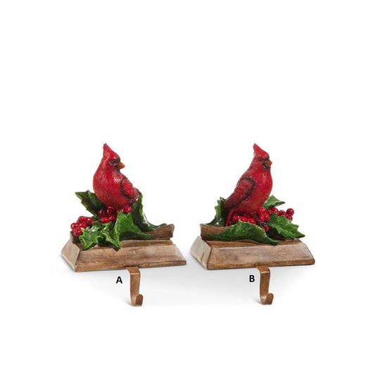 7In Cardinal Stocking Holder - Christmas Place