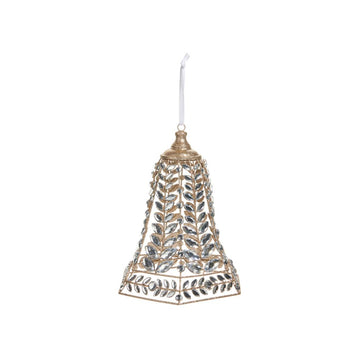 Clear Jewel Bell Ornament