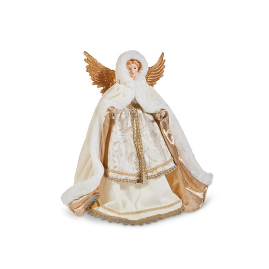 16In White Gold Angel Tree Topper