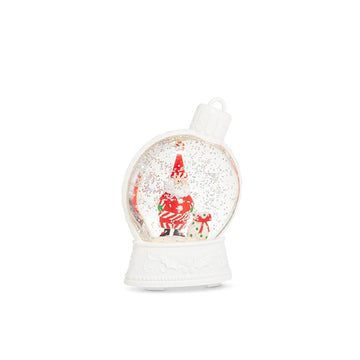 Peppermint Santa Mini Water Ornament