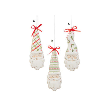Pattern Santa Ornament