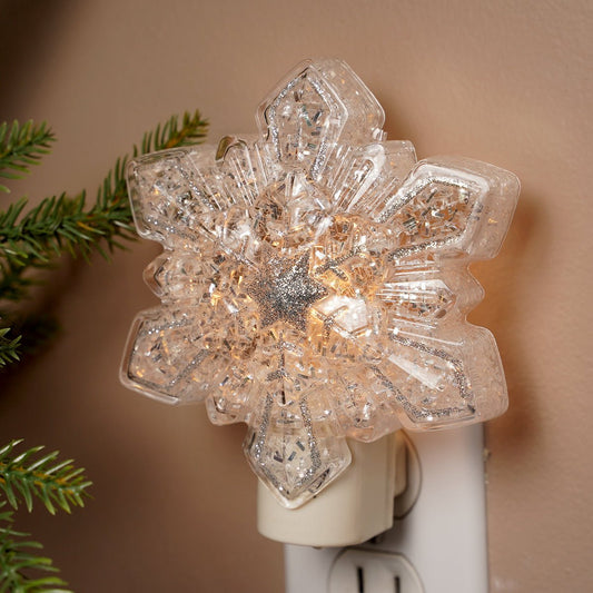 Acrylic Snowflake Night Light - Christmas Place