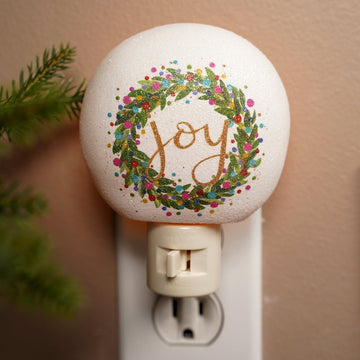 Sparkle Joy Wreath Night Light - Christmas Place
