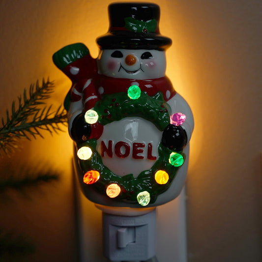 Vintage Snowman Night Light - Christmas Place