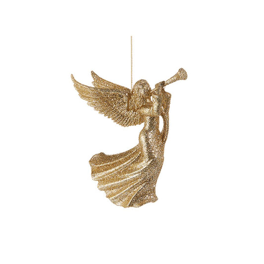 Champagne Glitter Angel Ornament