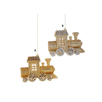 Glitter Train Ornament