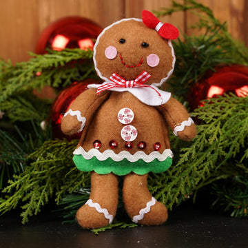 Gingerbread Girl Christmas Ornament - Christmas Place