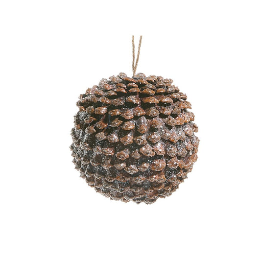 Iced Pinecone Ornament