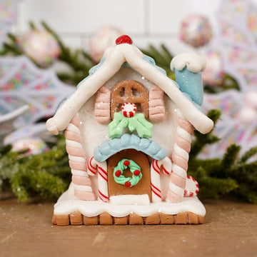 Blue Candy Dough House Ornament