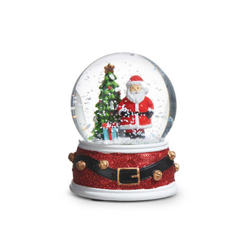 3.5In Santa And Tree Water Globe