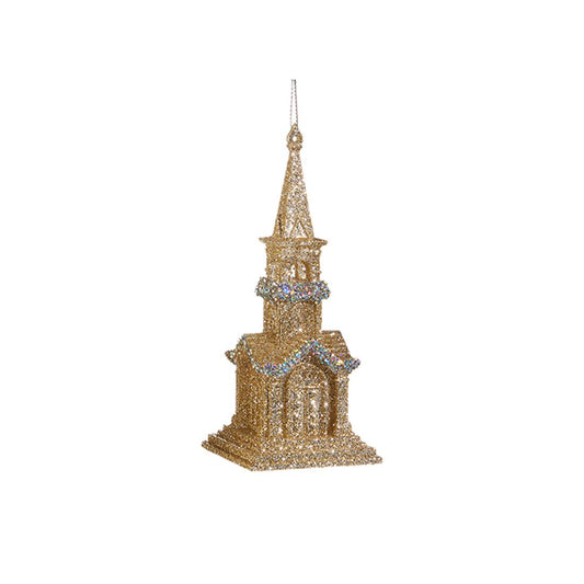 Champagne Church Ornament