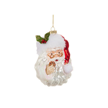 Santa With Cookie Ornament