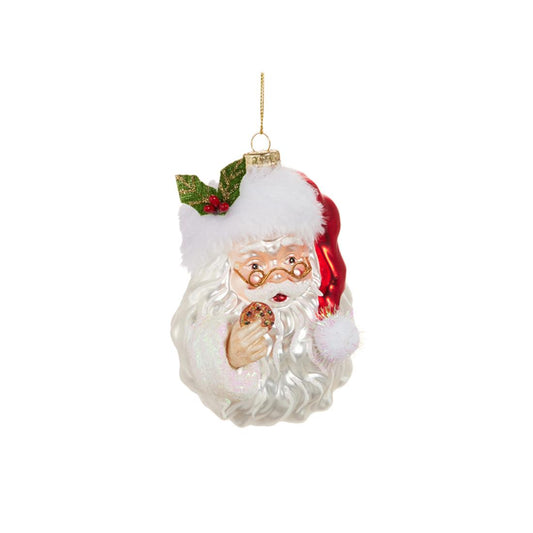 Santa With Cookie Ornament