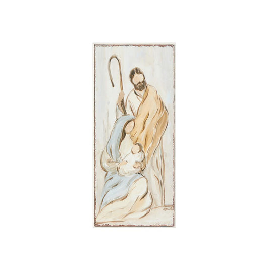 24In Holy Family Stamped Metal Wall Decor