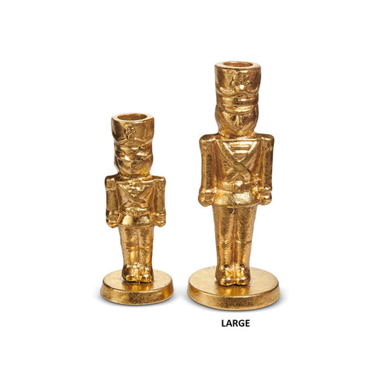 7In Gold Nutcracker Candlestick