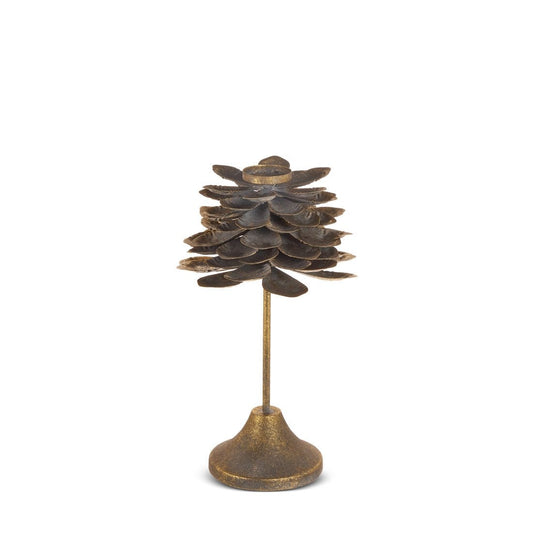 17 Inch Pinecone Candle Holder - Christmas Place