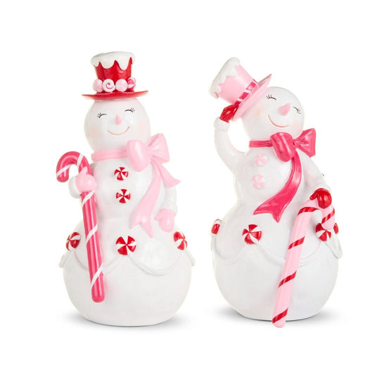 Pink Candy Snowman - Christmas Place