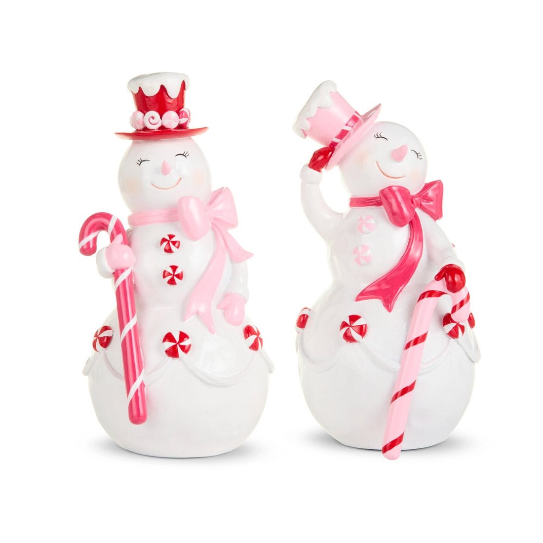 Pink Candy Snowman - Christmas Place