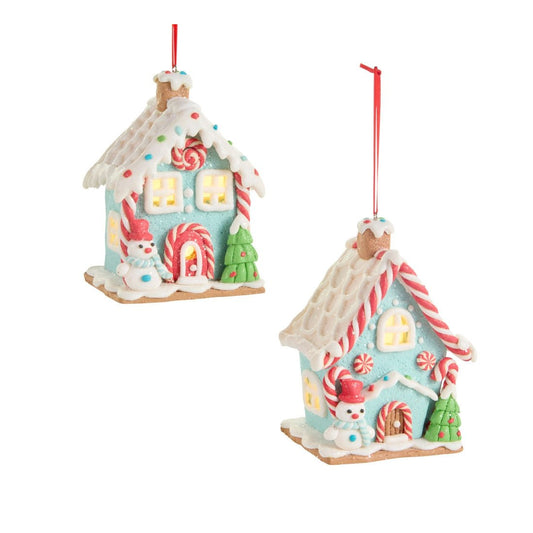 Lighted Mini Gingerbread House Ornament - Christmas Place