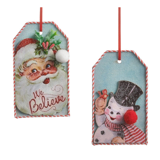 VINTAGE TAG ORNAMENT/2