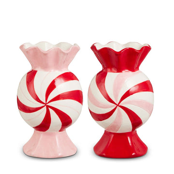 Peppermint Vase - Christmas Place