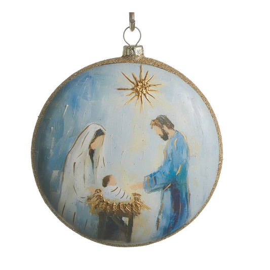Blessed In Bethlehem Disc Ornament - Christmas Place