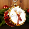 Free Personalization Glass Snare Drum Christmas Ornament - Christmas Place