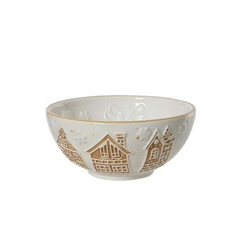 Gingerbread Buildings Bowl