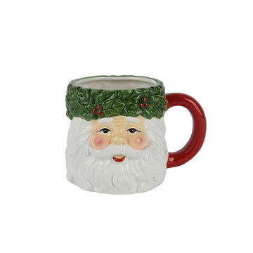 Santa Wreath Mug